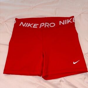 Nike Women's Athletic Red Shorts